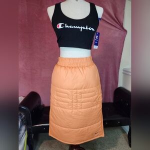 Nike Air Women's/teen Synthetic-Fill Reflective Skirt in orange Size L